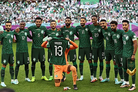 Jogadores do Time da Arábia Saudita