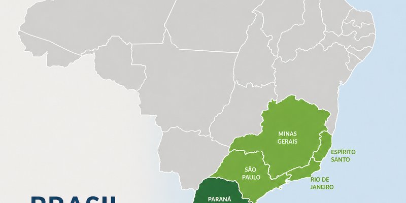 As capitais da região sudeste e sul do Brasil